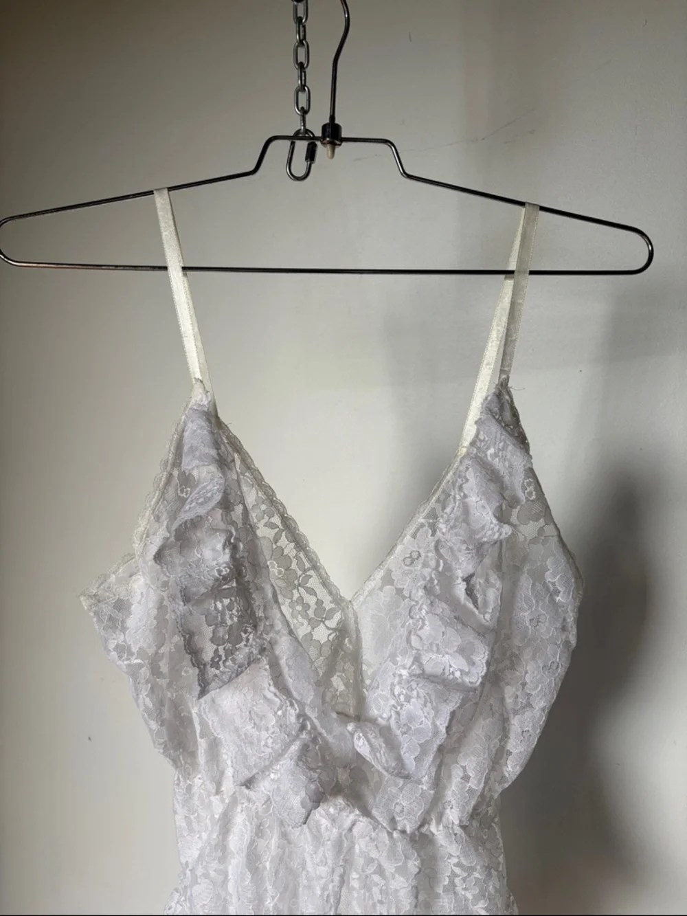 Floral Lace V-Neck Bodysuit Women Intimates Layer Swimsuit Cover Up Vintage - Picture 2 of 7